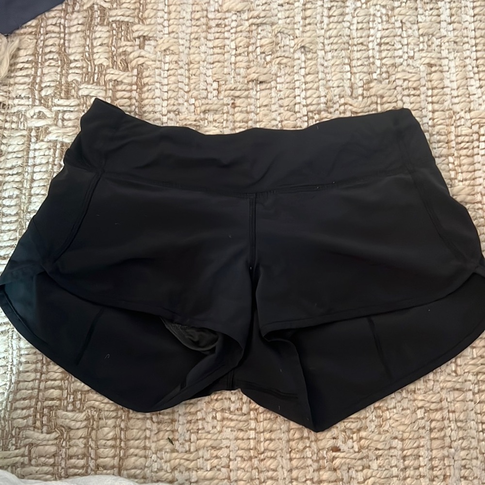 Size four lululemon shorts really good condition! Barley worn